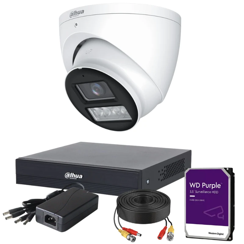 Kit de 1 caméra de surveillance analogique DAHUA - Série Pro