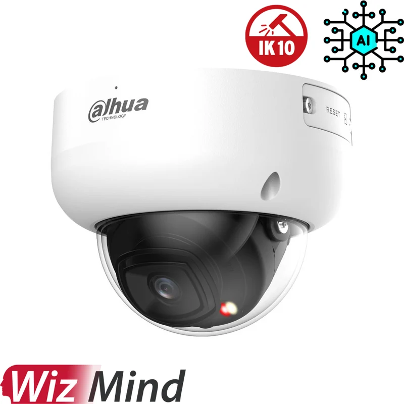 Caméra de surveillance dôme IP DAHUA - WIZMIND Anti-Vandalisme