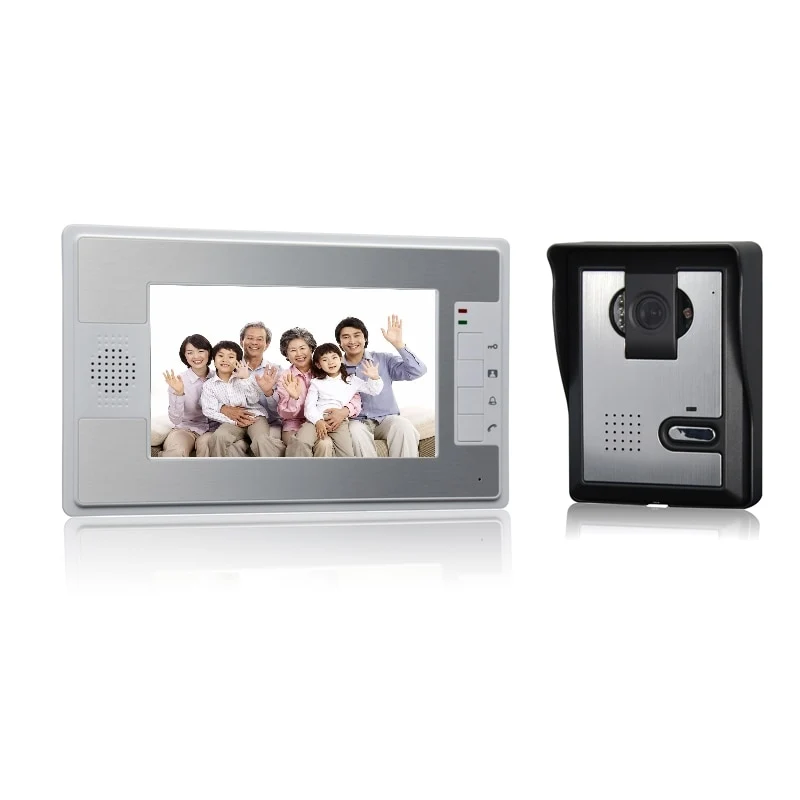 7" Waterproof Door Bell with Surveillance Camera - Silver