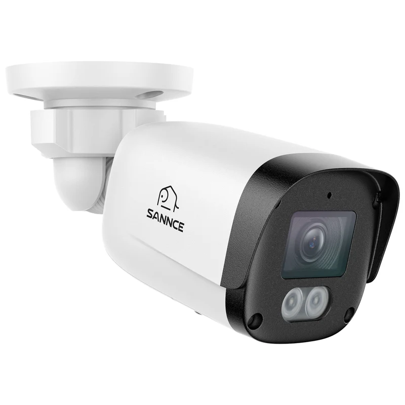 Reconditionné certifié SANNCE EQ500 - Caméra de sécurité IP PoE Full HD 5MP, capacité de stockage 256 Go, carte TF, communication bidirectionnelle