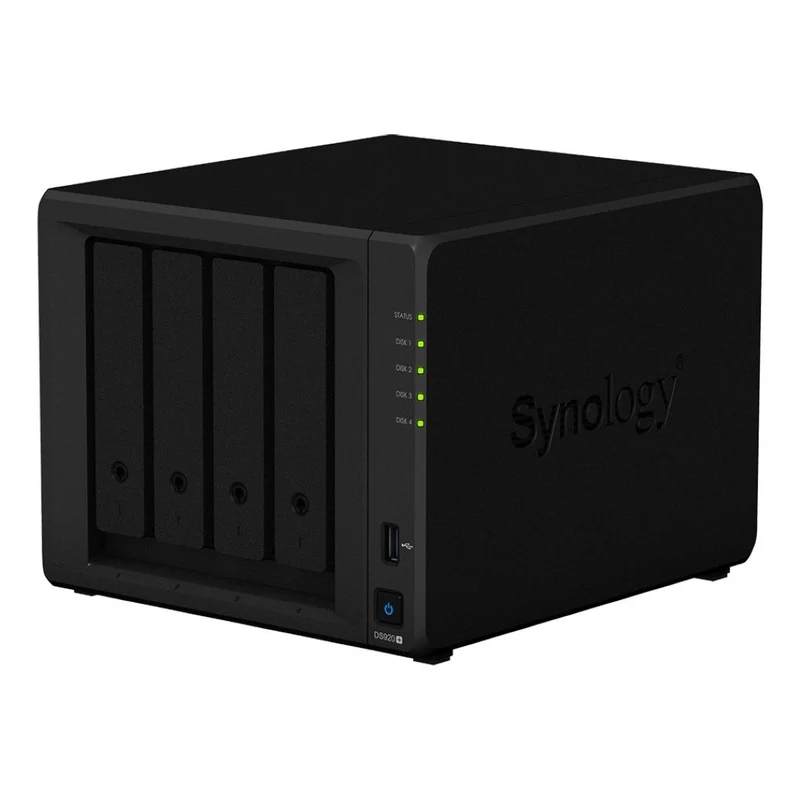 Synology DiskStation DS925+ | 4-Bay NAS | AMD Ryzen Dual-core | M.2 SSD Cache | Surveillance Station | tot 4 × 108TB | Zwart