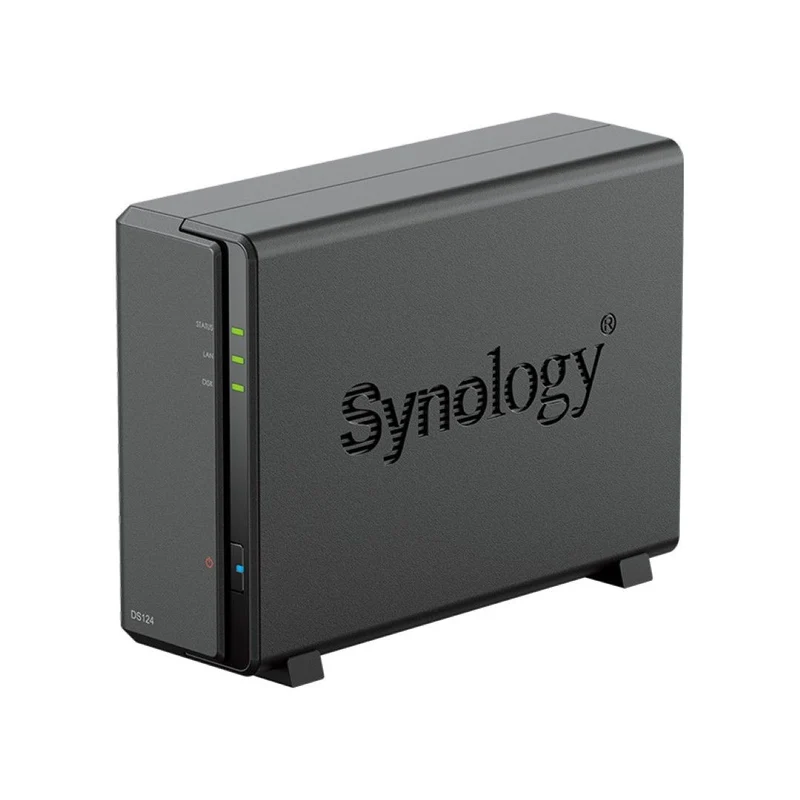 Synology DiskStation DS124 | 1-Bay NAS | Surveillance Station | tot 108TB | USB 3.2 | HDMI | Zwart