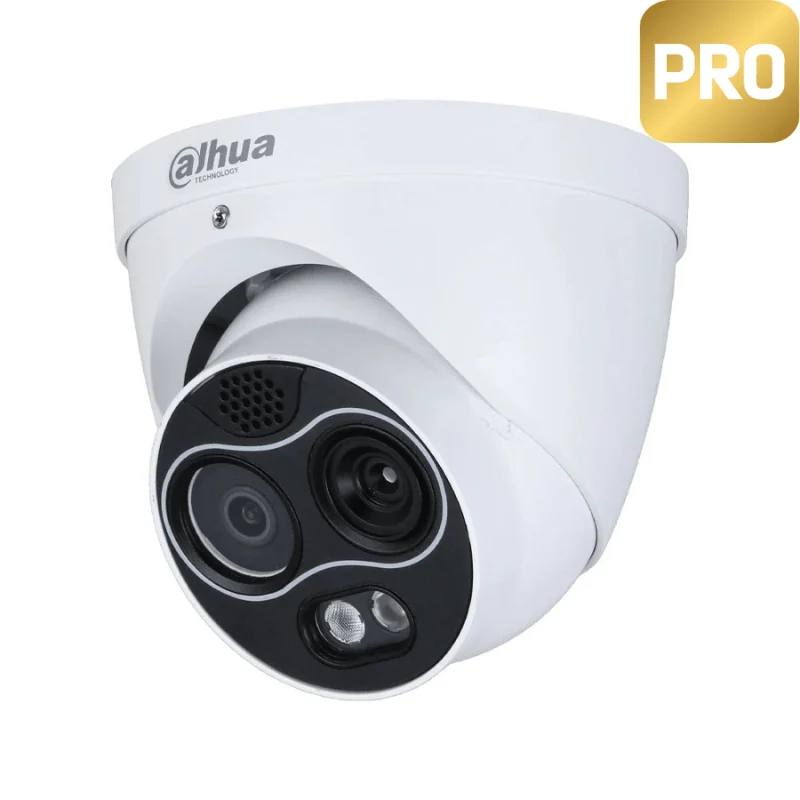Caméra de surveillance IP dôme thermique DAHUA double objectif - 3,5mm