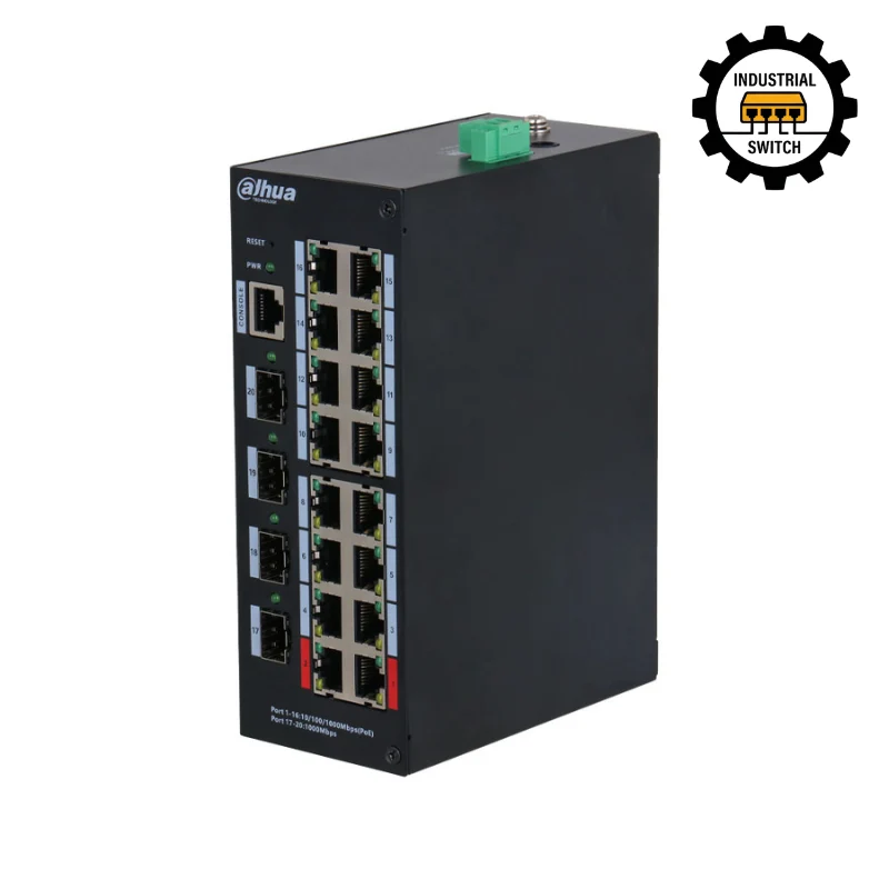 Switch Ethernet industriel 16 Ports POE avec Cloud - DAHUA
