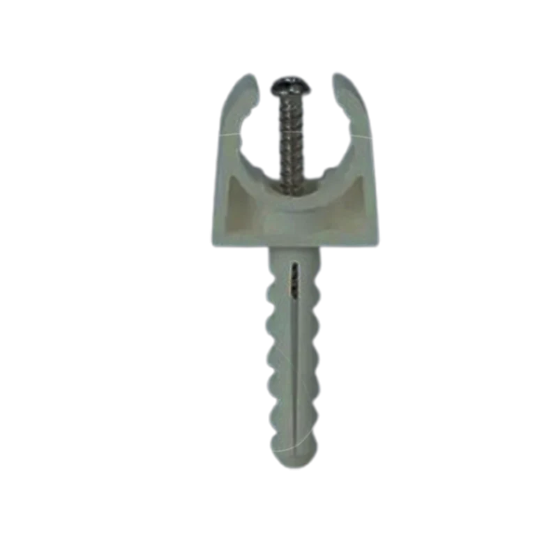 Sachet de 100 accroches simples avec cheville pour tube