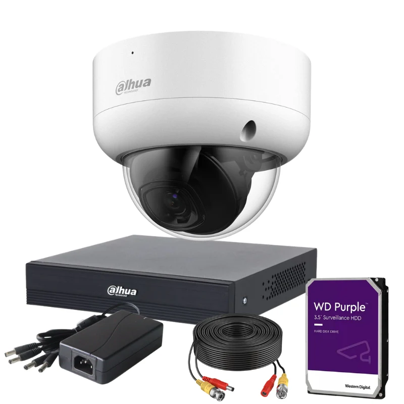 Kit de 1 caméra de surveillance analogique DAHUA - Série Pro Anti-Vandalisme