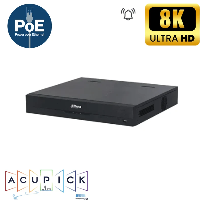 Enregistreur de vidéosurveillance IP DAHUA 64 CANAUX - 16 POE Acupick - 4 disques durs