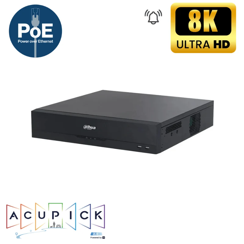 Enregistreur de vidéosurveillance IP DAHUA 16 CANAUX POE - AcuPick 8 disques durs