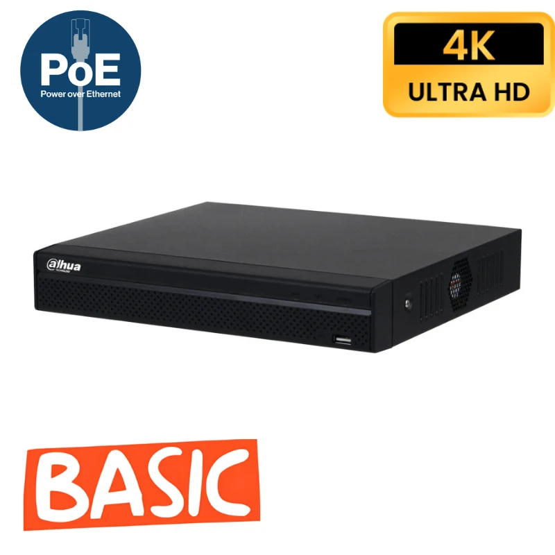 Enregistreur de vidéosurveillance IP DAHUA 8 CANAUX POE - Série Lite