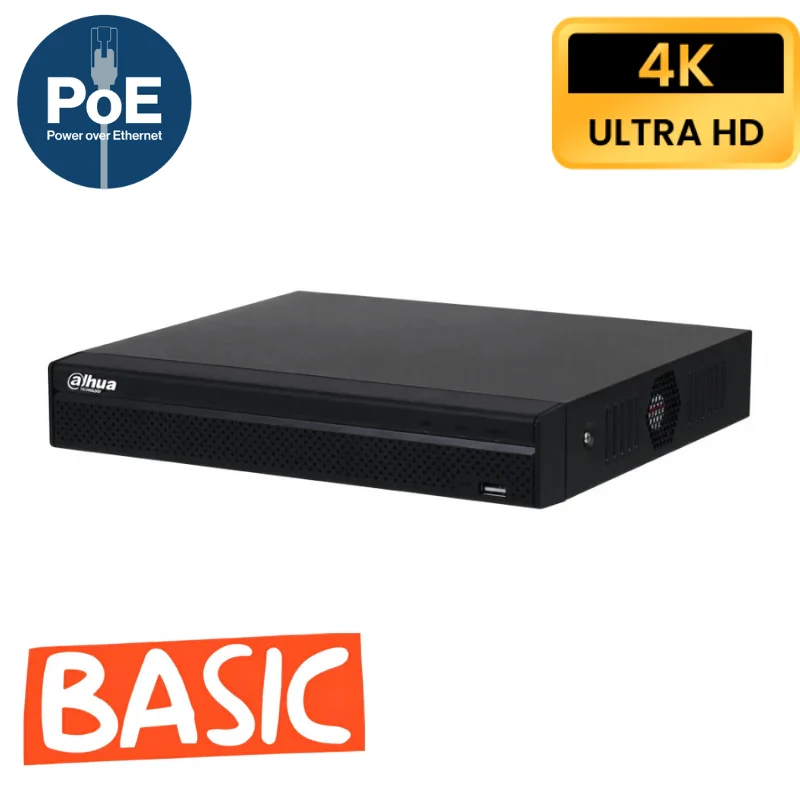 Enregistreur de vidéosurveillance IP DAHUA 4 CANAUX POE - Série Lite