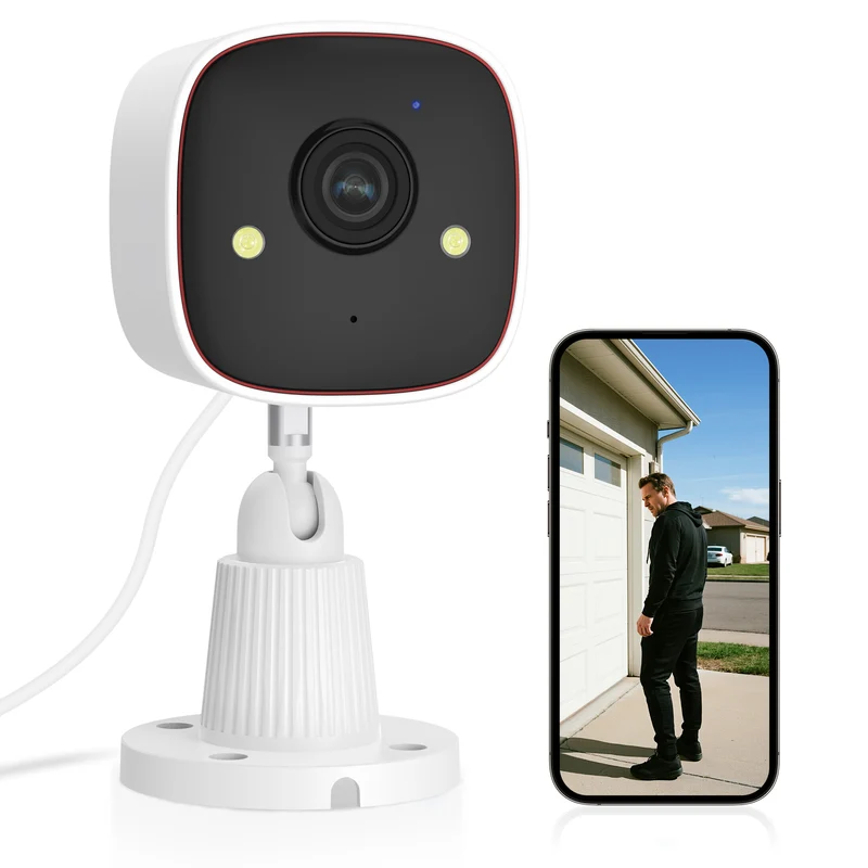 Jennov 2K WIFI Indoor Camera, Smart Night Vision, two-way audio, 2.4GHz WIFI, Wireless