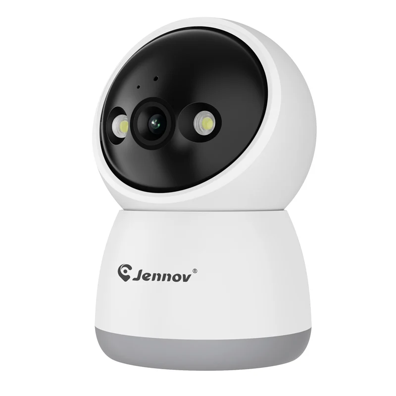 Jennov WIFI Indoor Camera, 2K, 2-Way Audio, Color Night Vision, Auto-tracking, 2.4Ghz