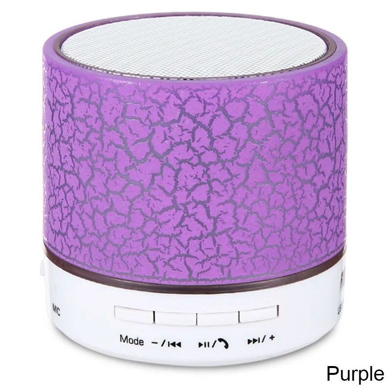 A9 Mini Portable Bluetooth Speaker Crack LED Wireless