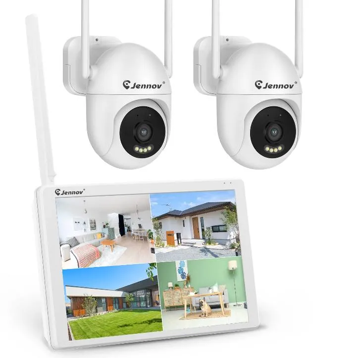 Jennov 5MP WIFI Wireless Security Camera System 10CH NVR Kit CCTV Built-in HDD