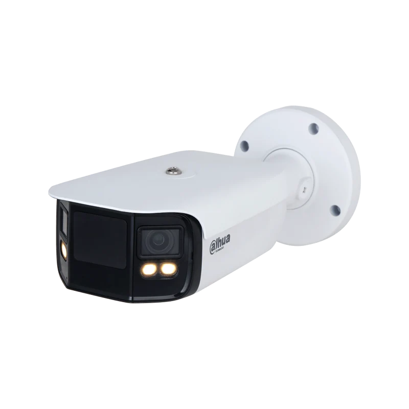 Dahua IPC-PFW5849-A180-E2-ASTE | 8MP WizMind Panorama Bullet | 180° | Full-color Nachtzicht | Tweeweg Audio | IP67 | Wit