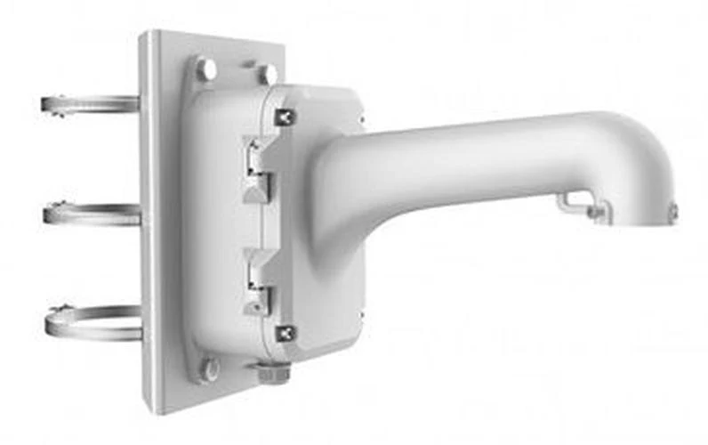 Hikvision DS-1604ZJ-BOX-POLE Aluminium Muursteun met Aansluitdoos en Paalbevestiging voor Speed Dome – Wit