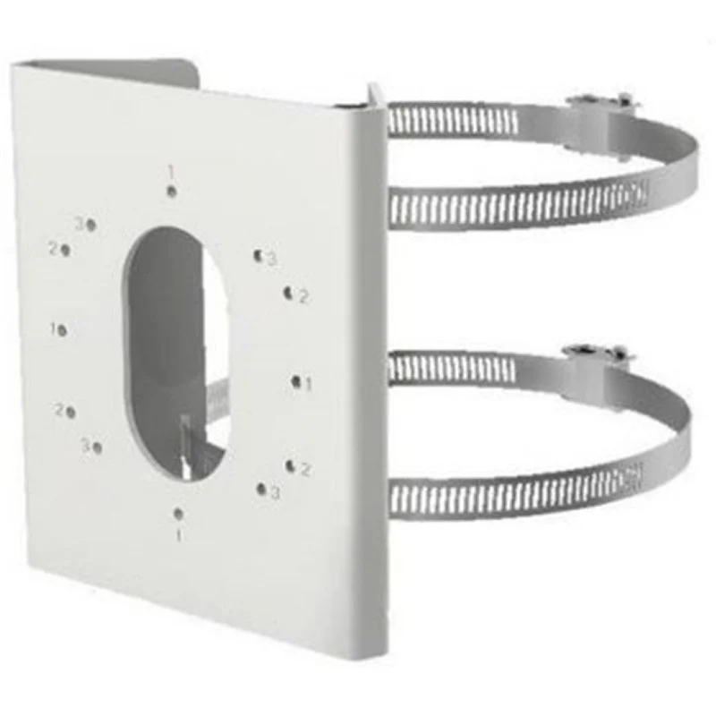 Hikvision DS-1275ZJ-S-SUS Roestvrij Stalen Verticale Paalmontage voor Beveiligingscamera's Wit