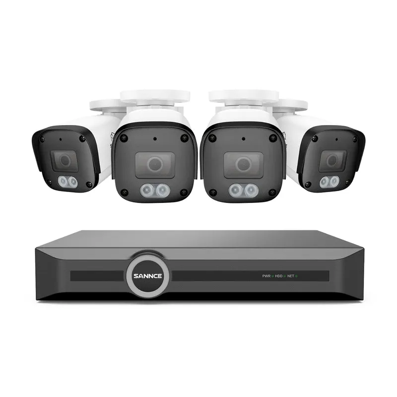 EH500 - Système de sécurité PoE 5MP à 8 canaux, NVR 6MP, S+265, Détection d'humains et de véhicules, Lecture intelligente, Notification intelligente avec image jointe