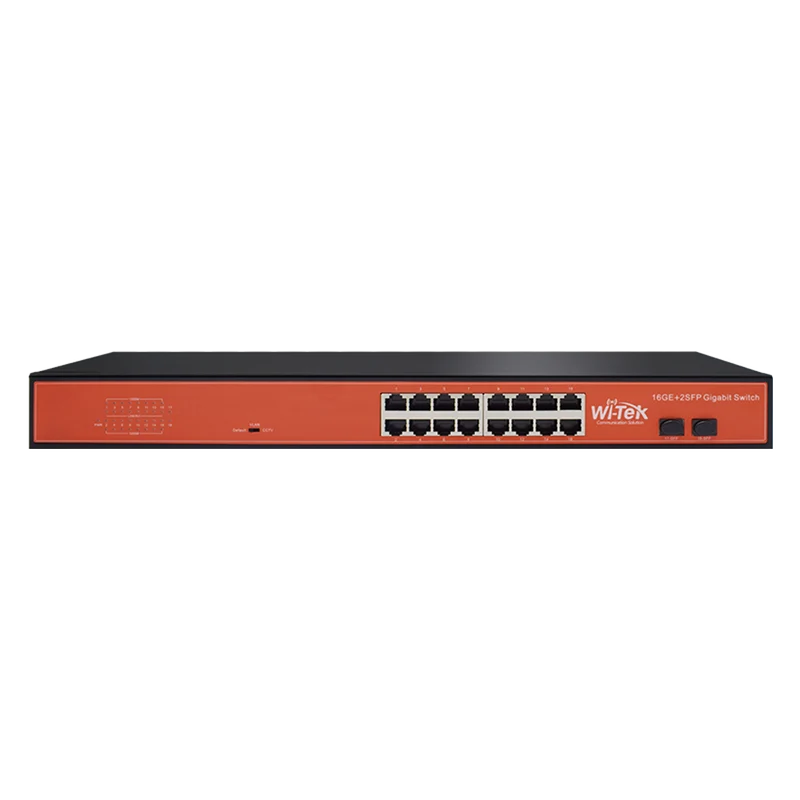 Commutateur Ethernet montable en rack Full Giga 16GE+2SFP