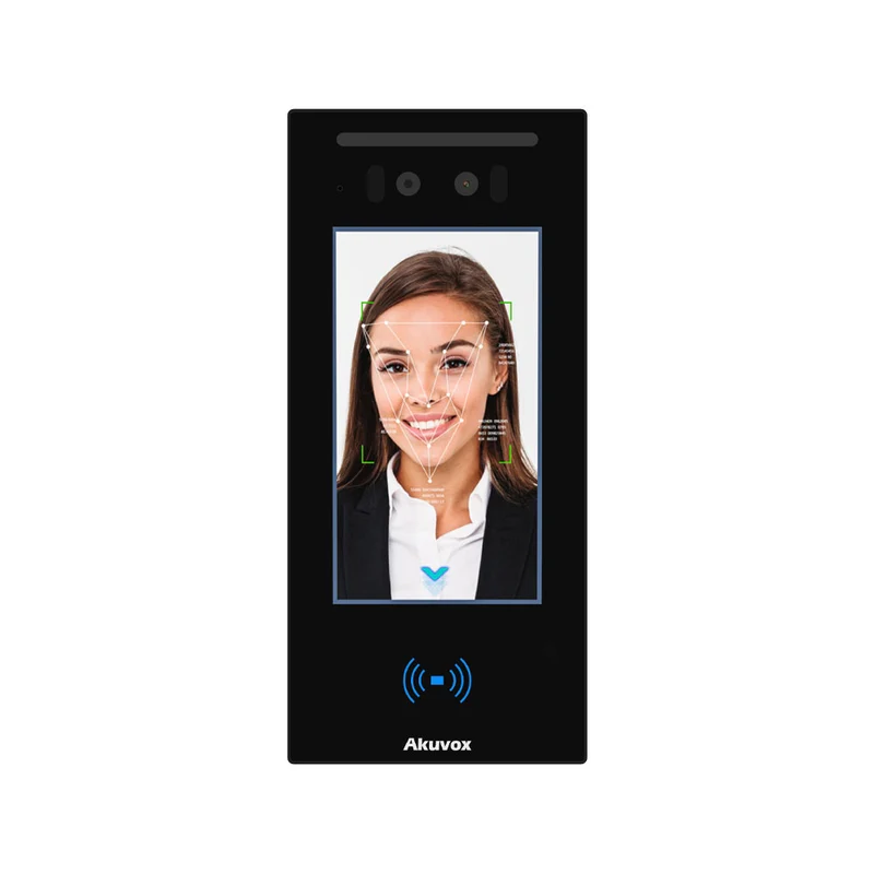 Interphone vidéo Android SIP avec reconnaissance faciale et écran LCD. 5''''