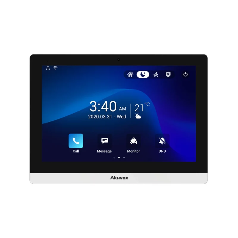 Moniteur SIP intérieur avec écran 10" (version Android 9.0), façade en plastique