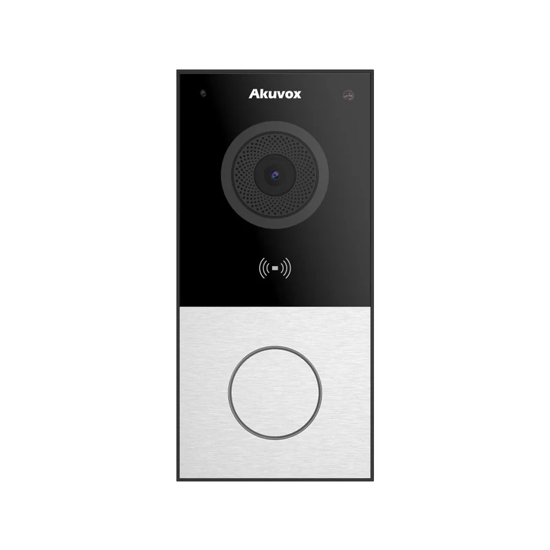 Interphone vidéo SIP ultra compact avec 1 bouton, caméra grand angle 123° et 2 MP