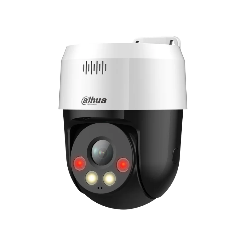 Dahua SD2A500NB-GNY-A-PV | 5MP Active Defense Mini PT Dome | Smart Dual Light | Lichtalarm | Tweeweg Audio | Pan/Tilt | IP66 | Wit