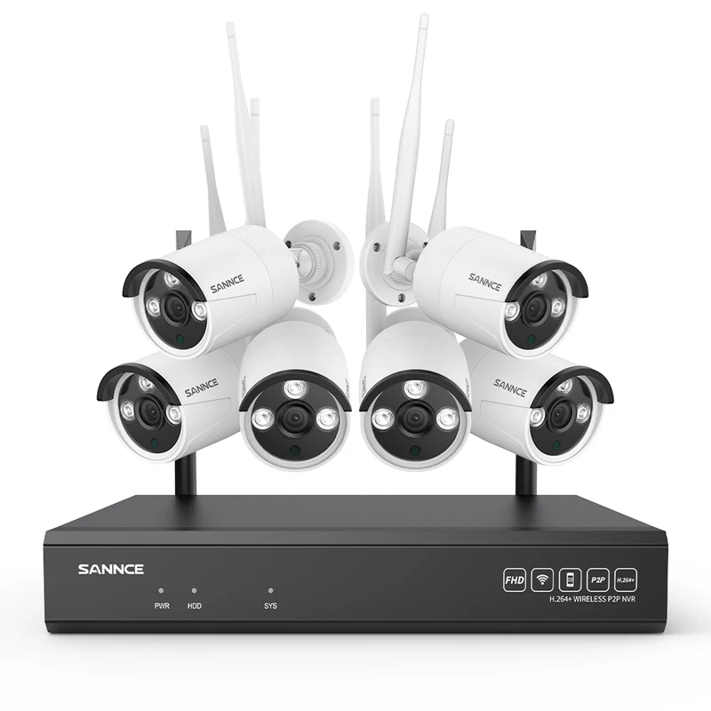 Système de caméra de sécurité sans fil 5MP 16 canaux, NVR 8MP, caméra IP WiFi 5MP, audio bidirectionnel, étanchéité IP66, détection humaine intelligente AI, fonctionne avec Alexa