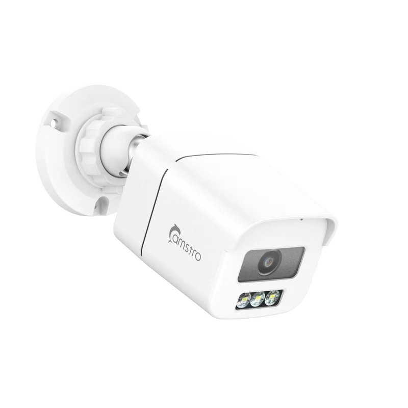 Camstro Caméras IP 8MP, Vision Nocturne en Couleur, Interphone Audio Bidirectionnel, Étanchéité IP67