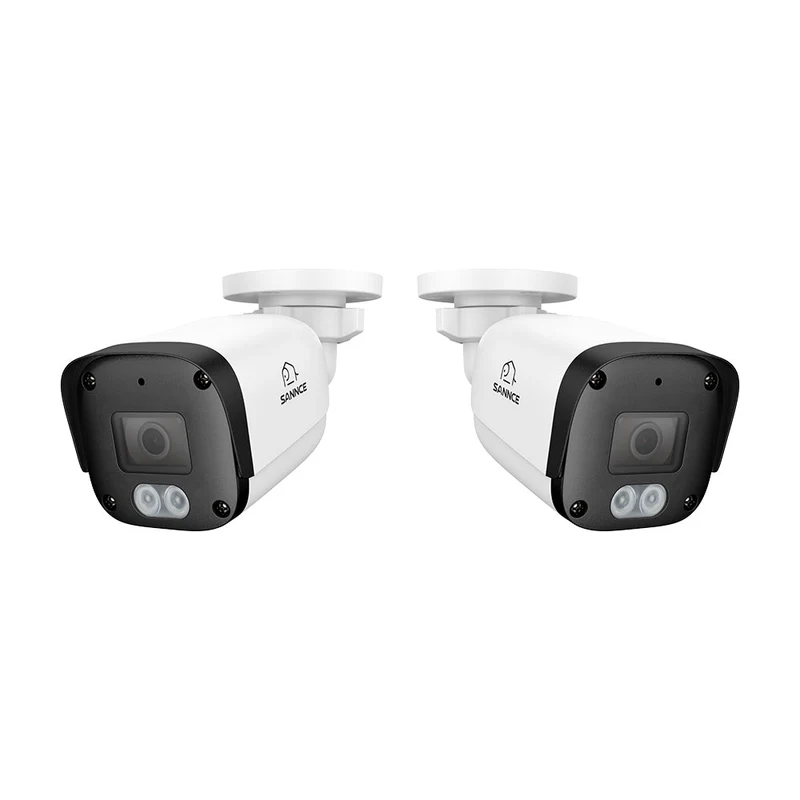 FW800 – Caméra de surveillance PoE 4K additionnelle avec audio, détection par IA, objectif grand angle, vision nocturne couleur à double éclairage et étanchéité IP67