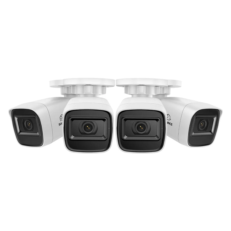 Reconditionné certifié 2MP 4 pièces Caméras extérieures en forme de balle, Détection intelligente de personnes / véhicules / mouvements (Pack de 4)