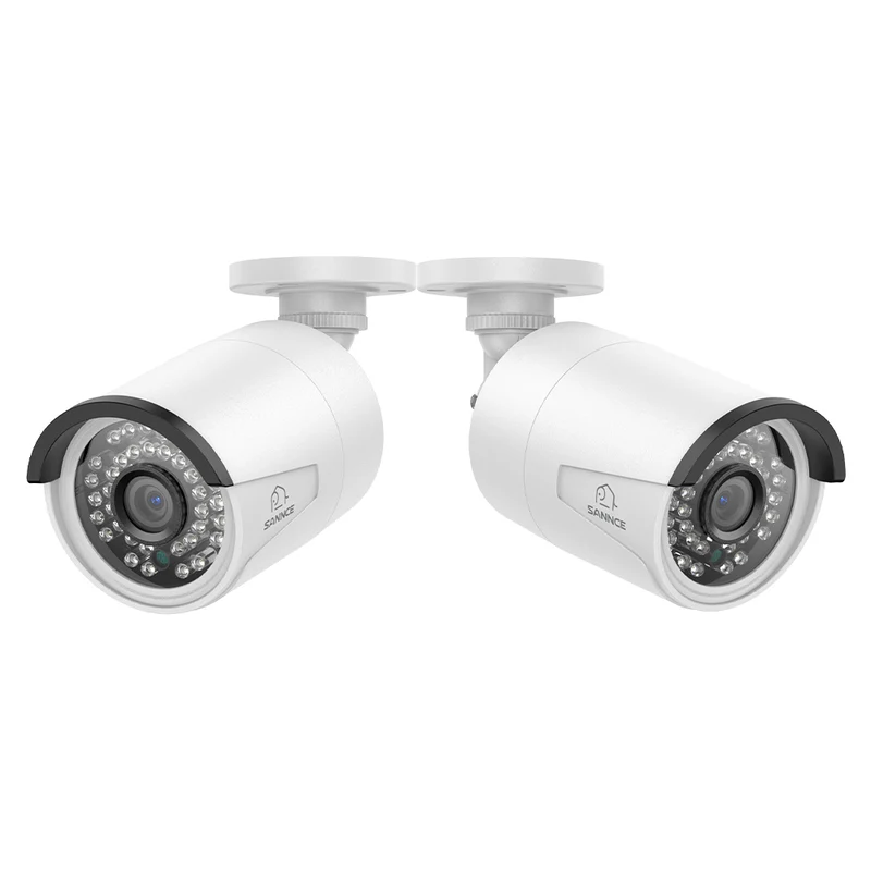 3MP Caméra IP Bullet PoE Full HD avec enregistrement audio pour SANNCE NVR N98PBD/N96PBK