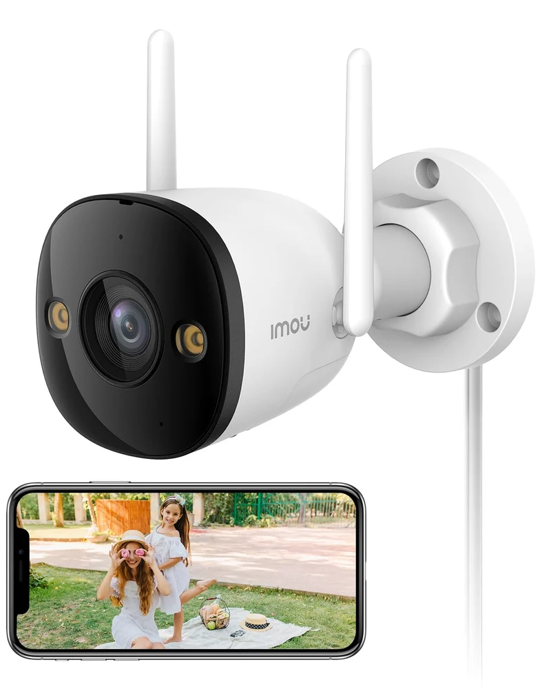 Imou Caméra de Surveillance WiFi Extérieure, 2K(3MP) Caméra IP WiFi Extérieure Étanche IP67