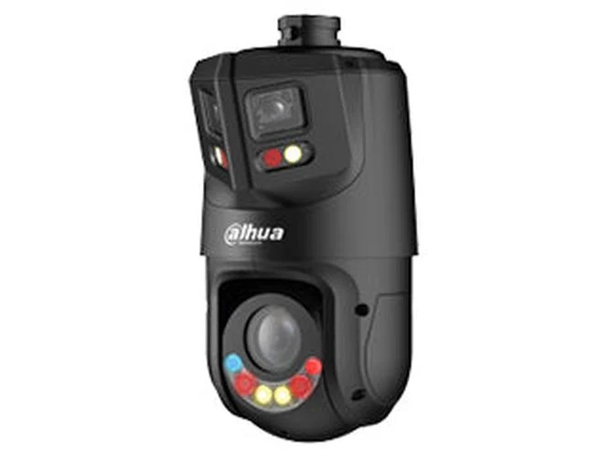 Dahua SDT4E425-8P-GB-APV1 Zwart | WizSense 2× 4MP | 2× 2.8mm | 180° Dual-Lens Panorama met Tweeweg Audio