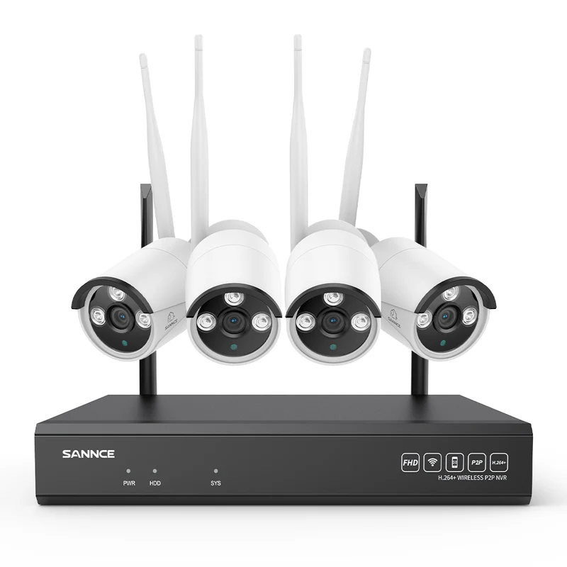 Système de caméra de sécurité sans fil 4K 8 canaux, NVR 8MP, caméra IP WiFi 8MP, audio bidirectionnel, étanchéité IP66, détection humaine intelligente AI, fonctionne avec Alexa