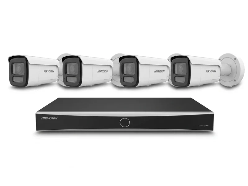8-Kanaals AcuSense Camera Beveiligingspakket met 1x NVR en 4x 8MP Varifocale Bullet camera | kleur wit | 10% bundel korting