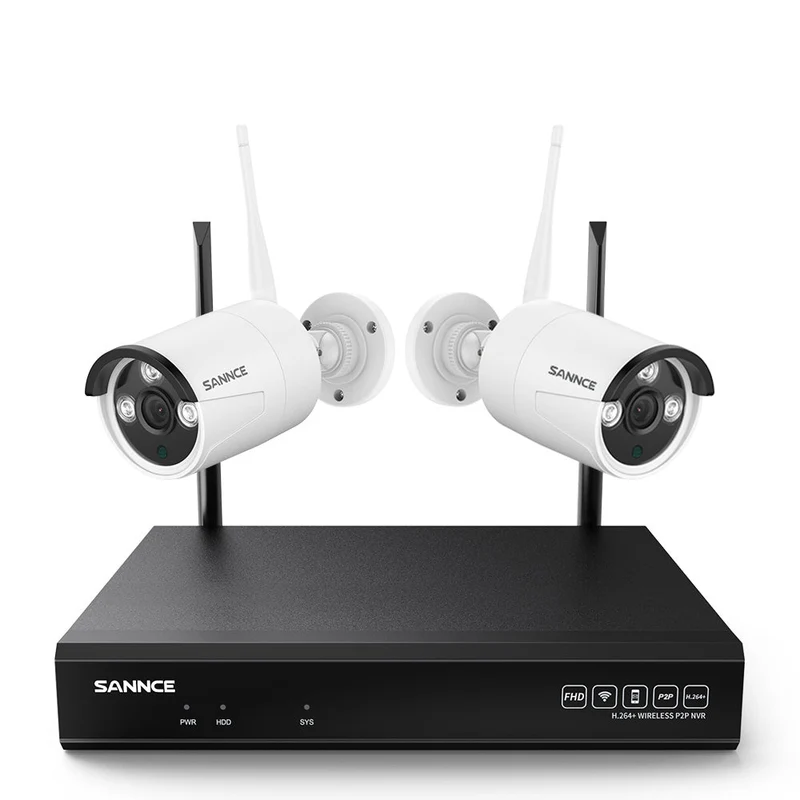 10 Canaux 5MP Système Caméra de Sécurité Sans Fil, NVR 8MP, 2 sans fil Caméra, Audio Bidirectionnel, Étanche IP66, Détection Intelligente de l'IA Humaine, Compatible Avec Alexa & ONVIF