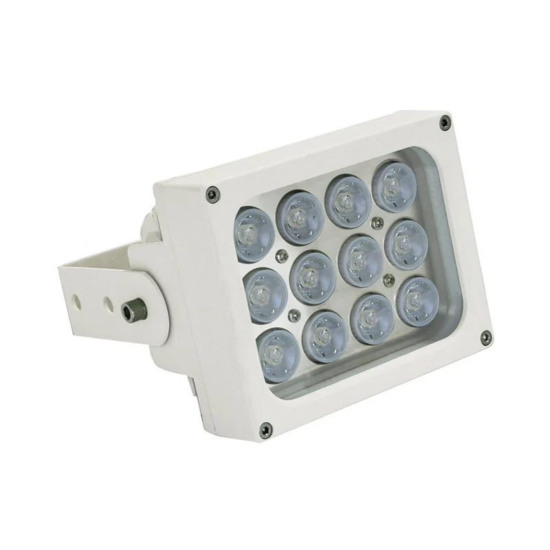 FOCUS INFRAROUGE 150MTS-60º. 12LED. AC220V.28W.IP66 ÉTANCHE. BLANC