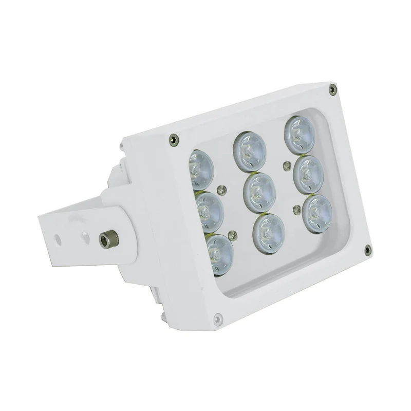 FOCUS INFRAROUGE 110MTS-60º. 9LED. AC220V.24W.IP66 ÉTANCHE. BLANC