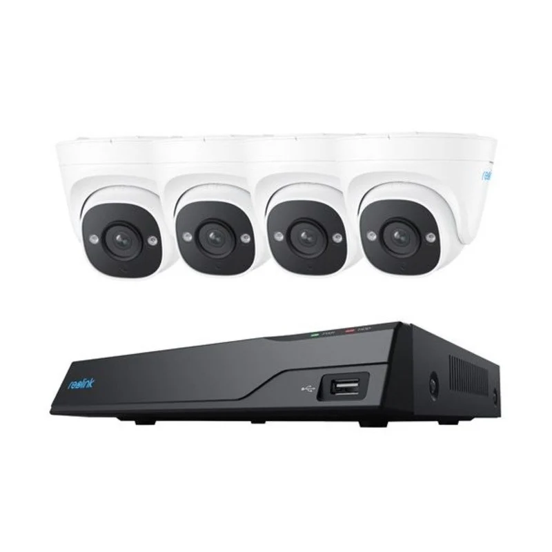 Reolink NVS8-5MD4 | 5MP | PoE | 8-Kanaals NVR | 4 Turret Camera's | 2TB HDD | AI-Detectie | Plug & Play