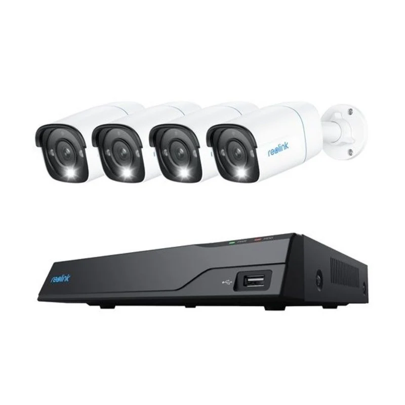 Reolink NVS8-8MB4 | 8MP/4K | PoE | 8-Kanaals NVR | 4 Bullet Camera's | 2TB HDD | AI-Detectie | Plug & Play