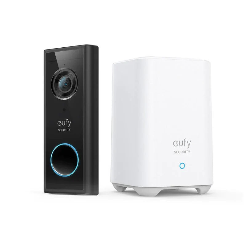 Eufy Video Deurbel Batterij Set | 4MP | 100% Draadloos | AI-Detectie | 16GB Opslag | HomeBase