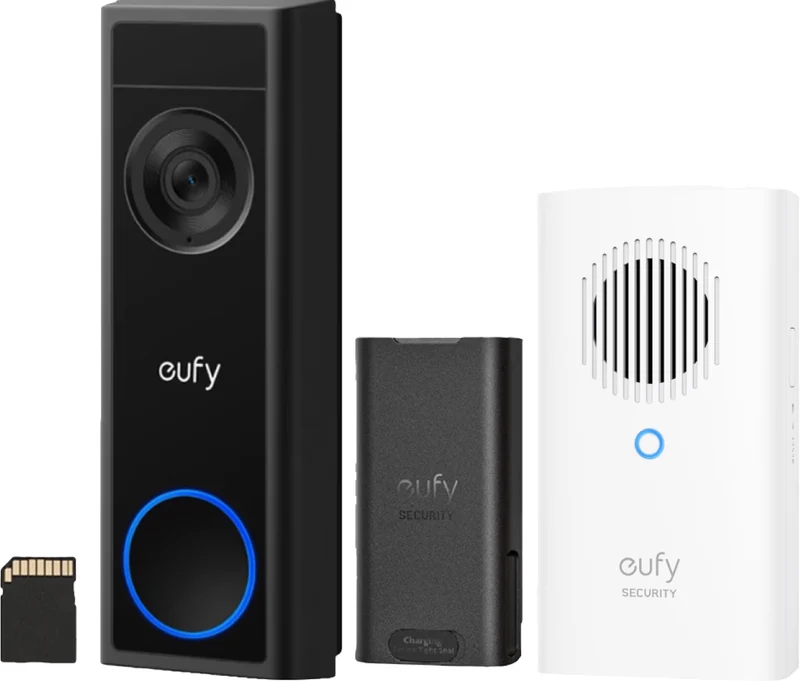 Eufy Video Deurbel C31 | 2K | Draadloos | AI-Detectie | Incl. 32GB SD + Gong