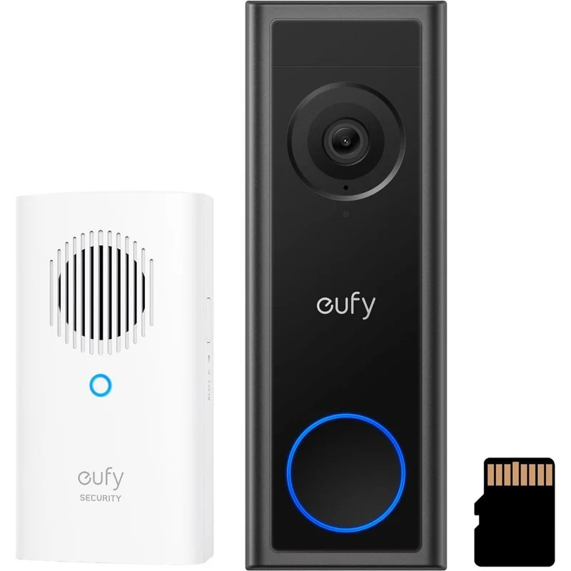 Eufy Video Deurbel C30 | 2K | Draadloos | Videogesprek | AI-Detectie | Incl. 32GB SD + Gong