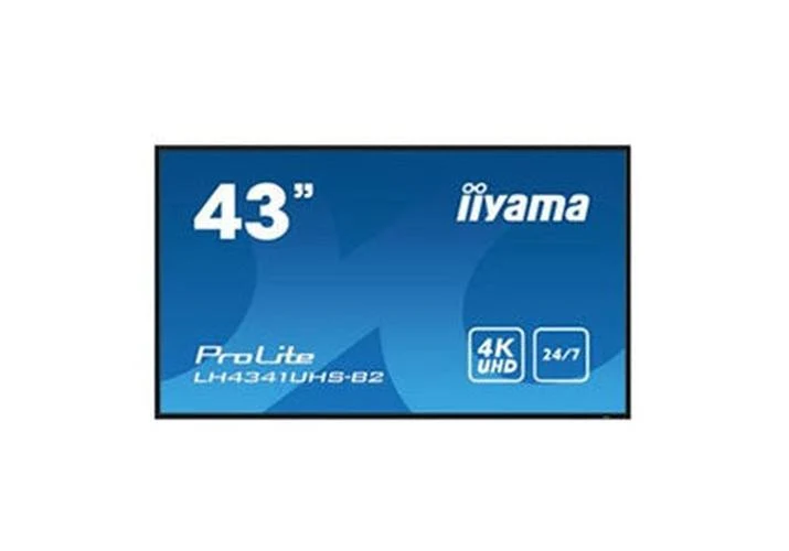 Iiyama ProLite LH4341UHS-B2 – 43" 4K UHD Professional Display voor Beveiligingssystemen