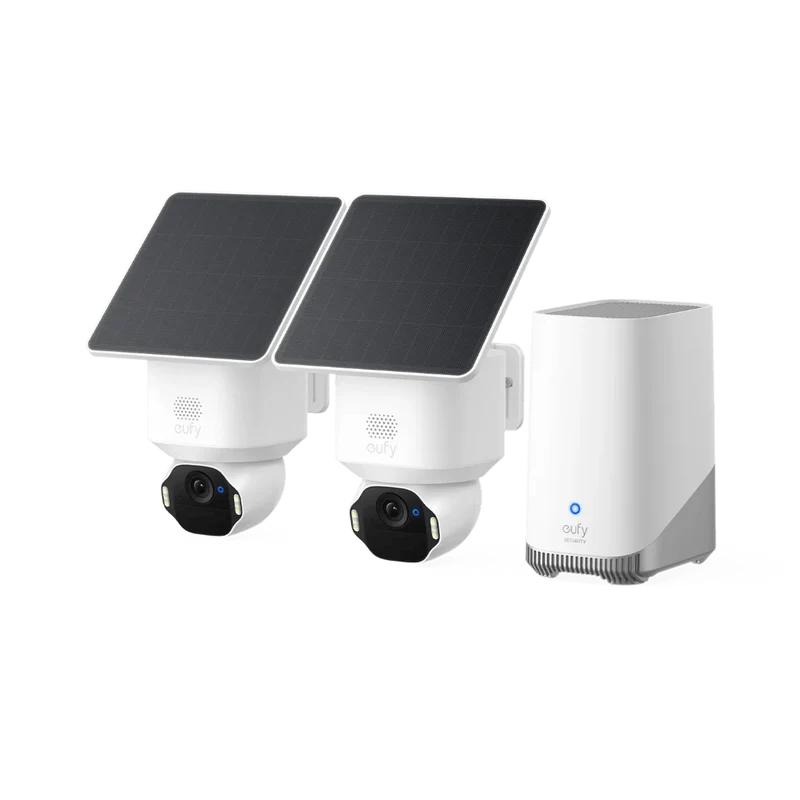 Eufy SoloCam E42 | 4K | Zonne-energie | AI-Detectie | Set 2 Camera's + Homebase 3