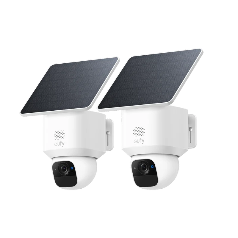 Eufy SoloCam E30 | 2K | 360° Pan-Tilt | AI-Tracking | Draadloze Beveiligingscamera | Duopack 2 stuks