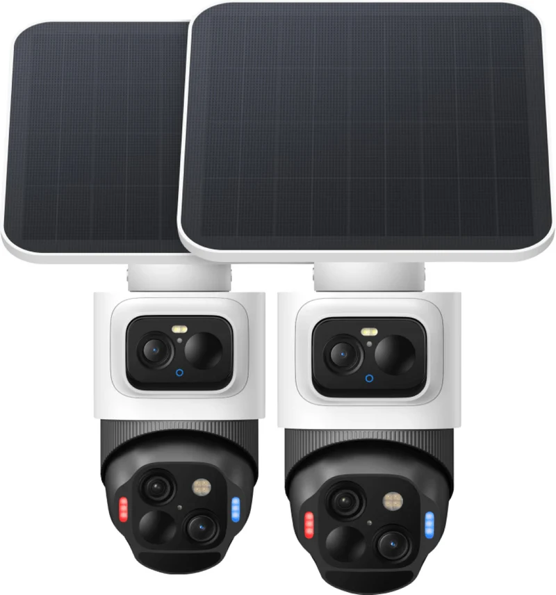Eufy SoloCam S4 | 4K | 360° Pan-Tilt | Dual-Lens Beveiligingscamera | Duopack 2 stuks