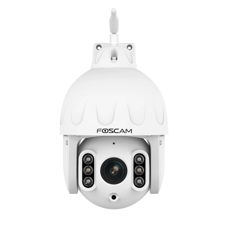 Foscam SD8P | 8MP 4K WiFi PTZ Camera | 4x Optische Zoom | 355° Pan + 90° Tilt | IR Nachtzicht 20m | Dual-band WiFi | IP66 | ONVIF | Wit