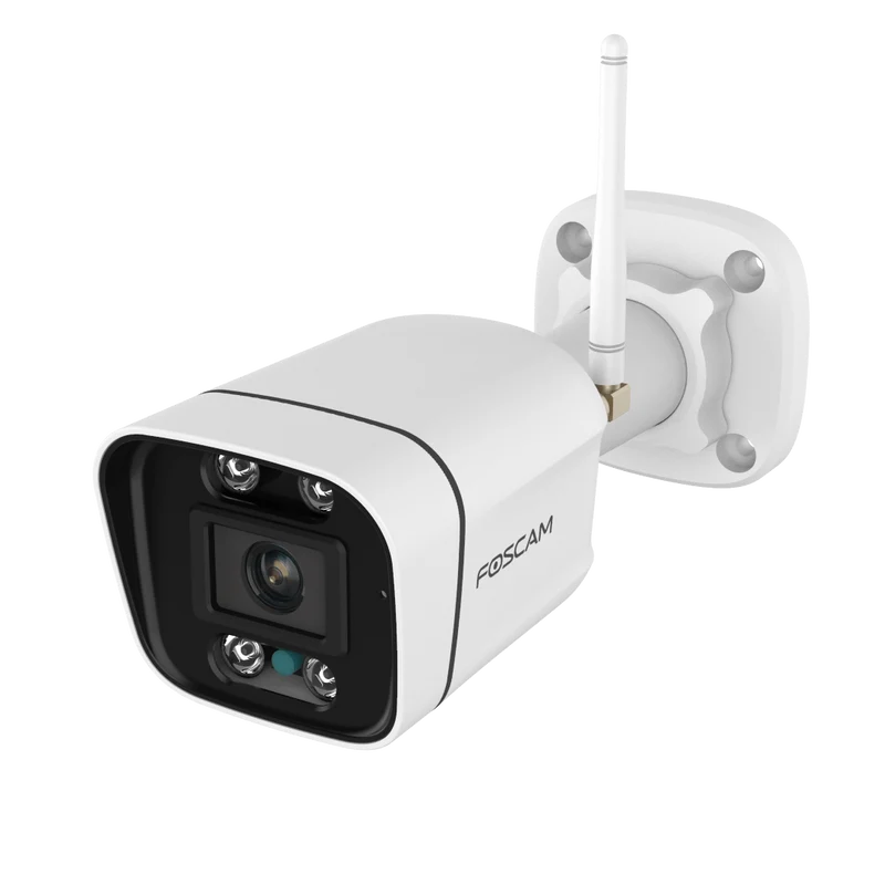 Foscam V8P | 8MP 4K WiFi Bullet Camera | 2.8mm Vast | Kleur Spotlight + IR 20m | AI-detectie | Geluid+Lichtalarm | IP66 | Wit
